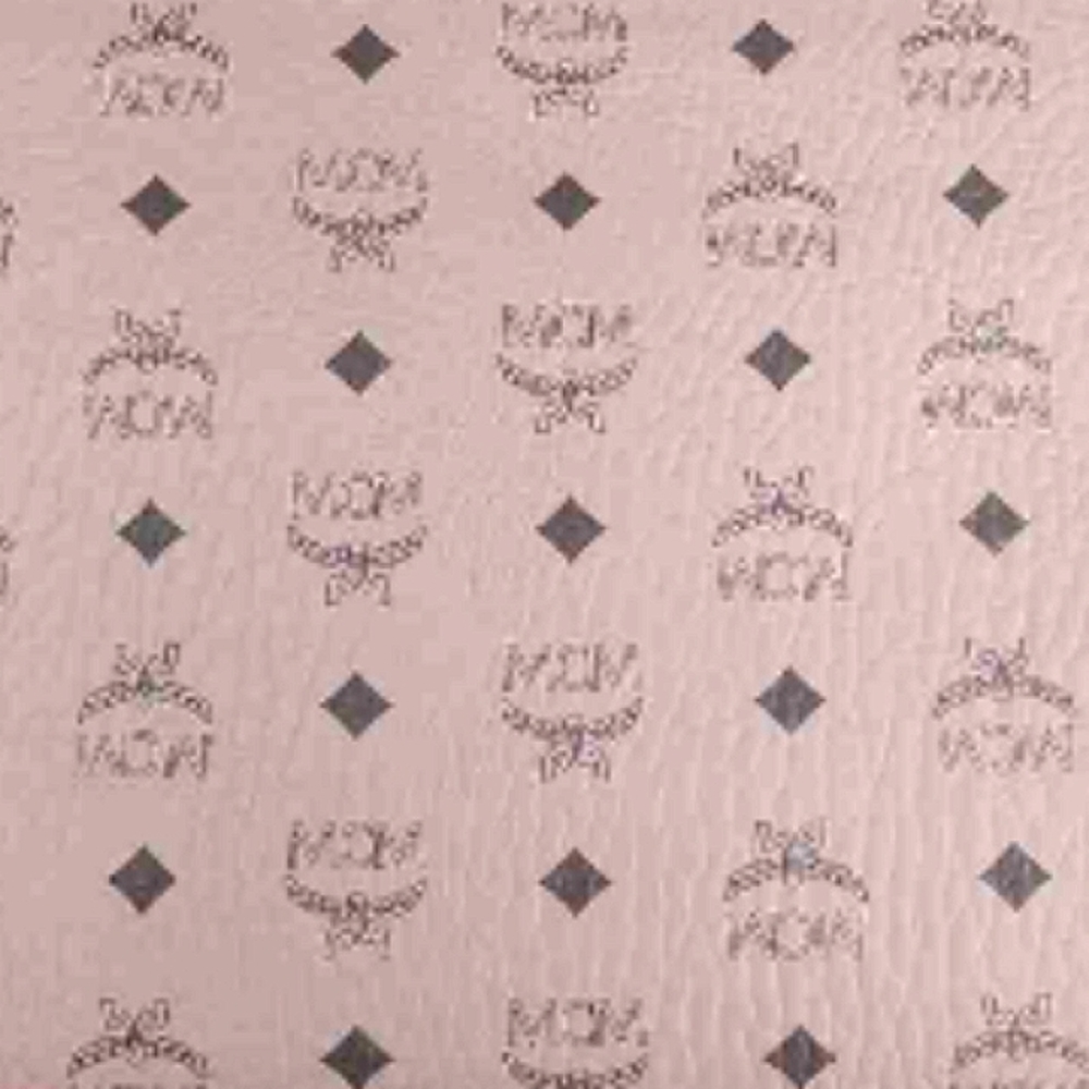 🌸 MCM Portuna Flat Visetos Coated Canvas in Powder Pink Pouch Crossbody Bag NEW - Picture 8 of 16